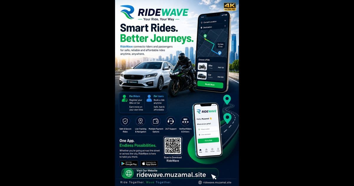 RideWave - Ride Sharing Platform